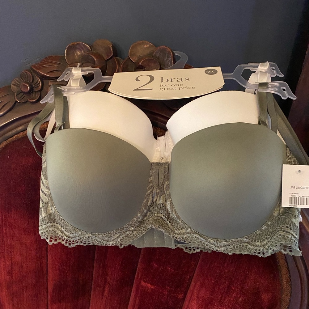 2 new Bras with removable straps - 36C from Cato